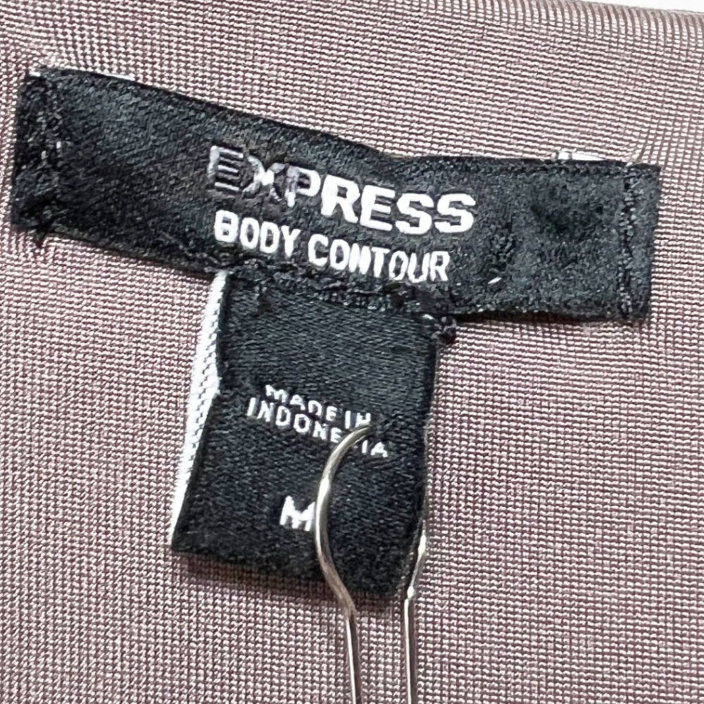 Express NWT‎ Womens Textured Velour Ruched Sweetheart Neck Long Sleeve Top M - Picture 7 of 8
